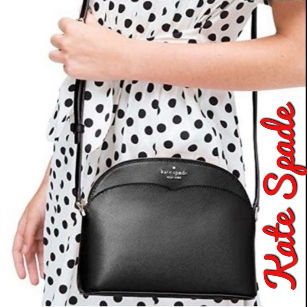 Kate Spade Black Crossbody, Peyton Dome Bag, Brand New, NWT
